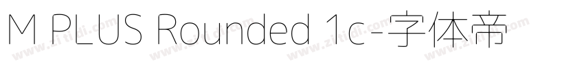 M PLUS Rounded 1c字体转换